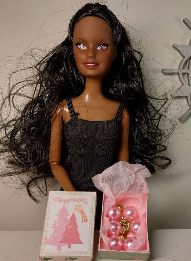 Caja Bolas Navidad Escala 1:6 Barbie