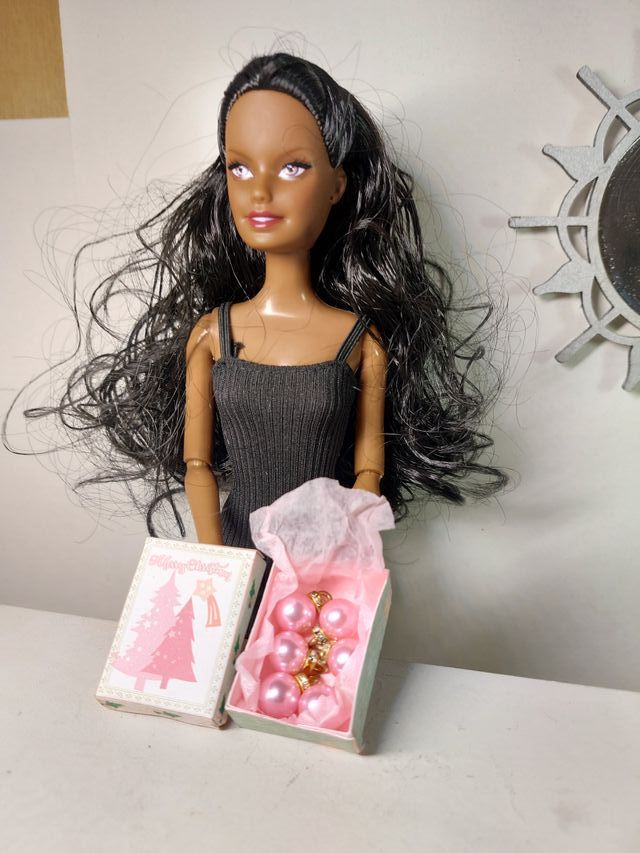 Caja Bolas Navidad Escala 1:6 Barbie