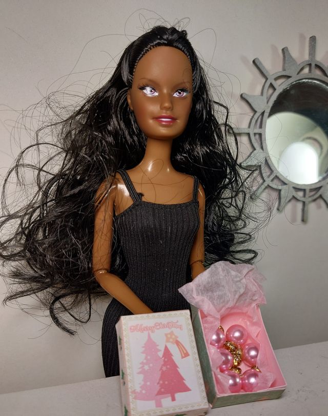 Caja Bolas Navidad Escala 1:6 Barbie