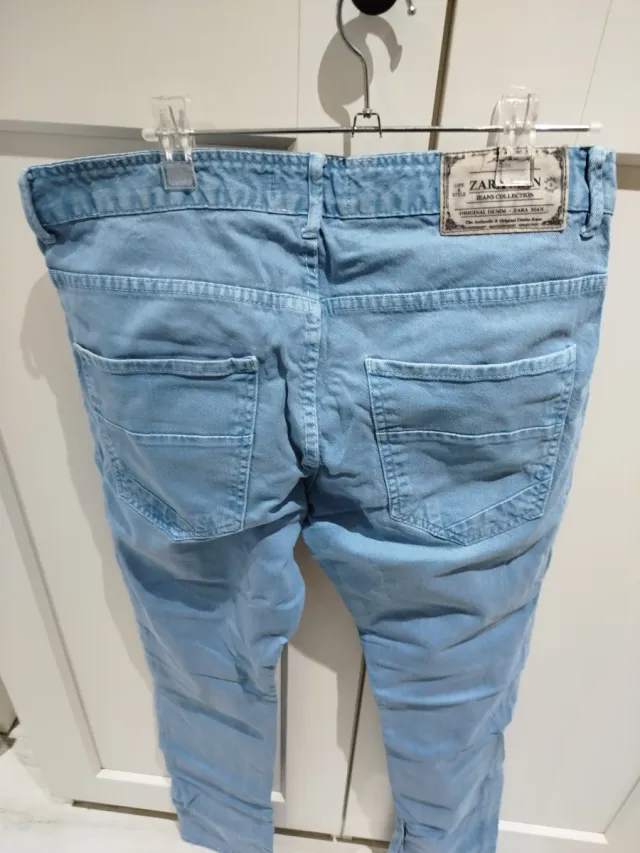 Vaquero azul Zara hombre