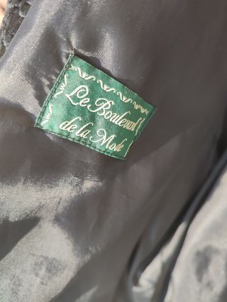 Pelliccia Astrakan Nera Tg 46 Ampia