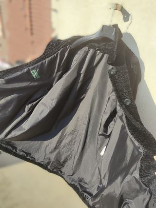 Pelliccia Astrakan Nera Tg 46 Ampia