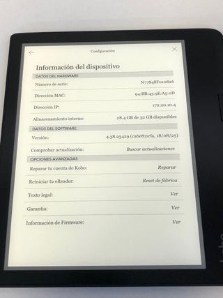 Ebook Kobo Sage Negro