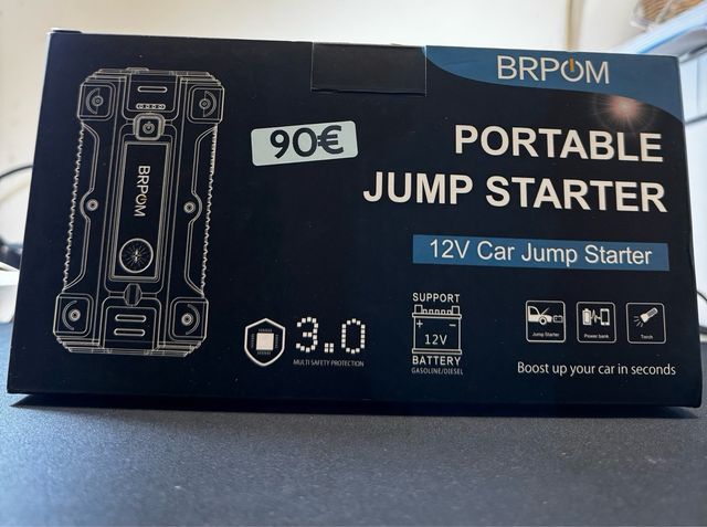 Arrancador Coche BRPOM con Pinzas y Estuche