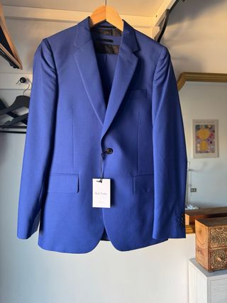 Abito Paul Smith 3 Pezzi Lana Blu Elettrico 46 S