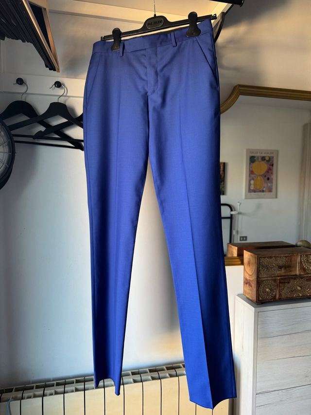 Abito Paul Smith 3 Pezzi Lana Blu Elettrico 46 S