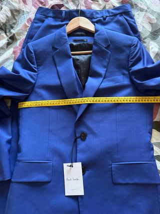 Abito Paul Smith 3 Pezzi Lana Blu Elettrico 46 S