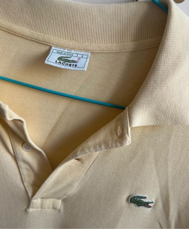 Polo Lacoste Amarillo talla M