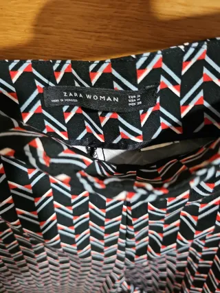 Pantalón ancho estampado geométrico