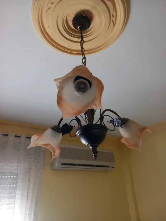 Lámpara colgante y 2 lamparitas