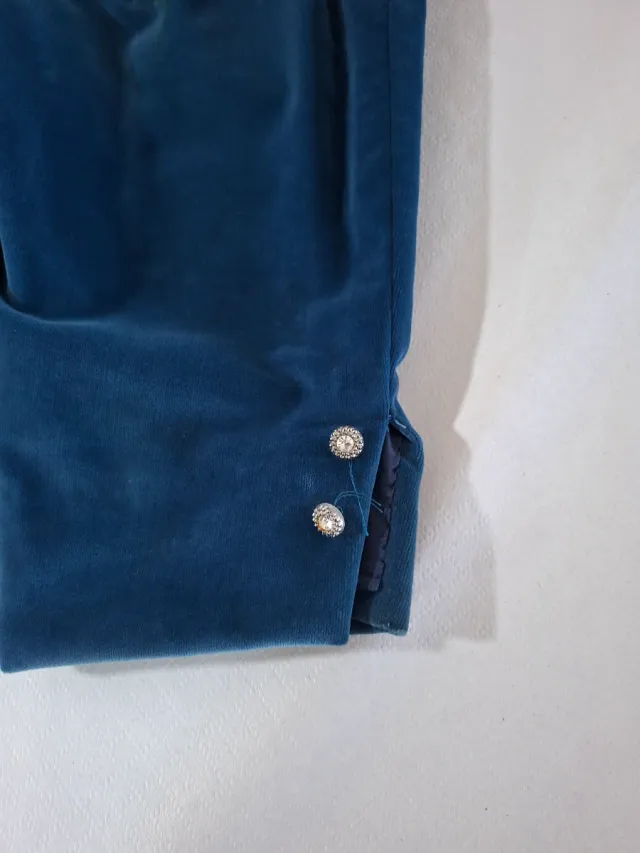 Traje Fallero Niño Azul Terciopelo 6 Años