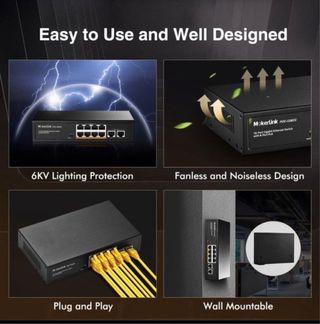 Switch MokerLink 10 Puertos Gigabit PoE