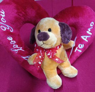 Peluche Perro Corazón Te Amo