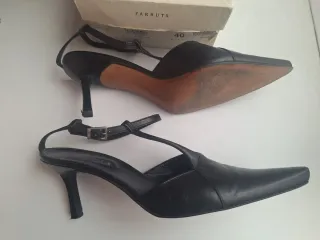 Zapatos de tacón Farrutx negros