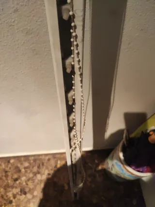 Porta tende in alluminio bianco e argento