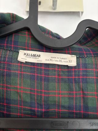 Camisa cuadros Pull&Bear XL