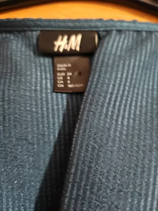 Vestido corto azul verdoso