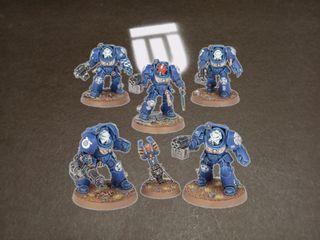 5 Space Marines Terminators + Beacon Warhammer 40k