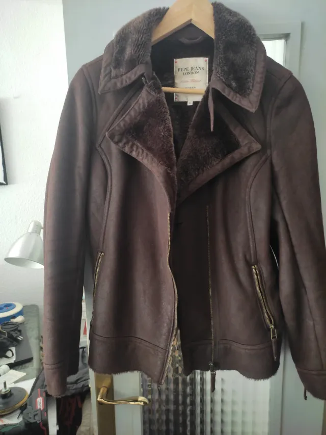 Chaqueta Pepe Jeans marrón talla XL mujer