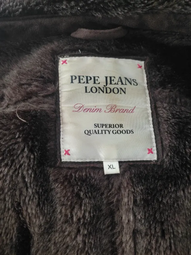Chaqueta Pepe Jeans marrón talla XL mujer
