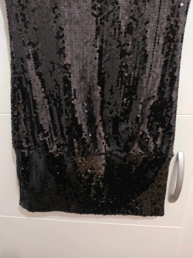 Vestido negro lentejuelas fiesta