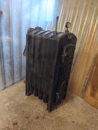 Estufa antigua hierro fundido