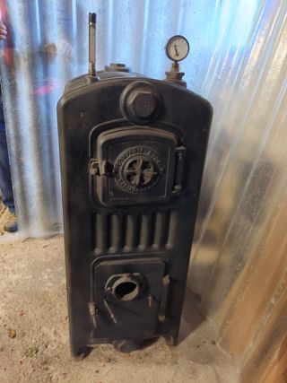 Estufa antigua hierro fundido