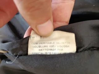 Bomber Cuero Auténtico L Medidas indicadas