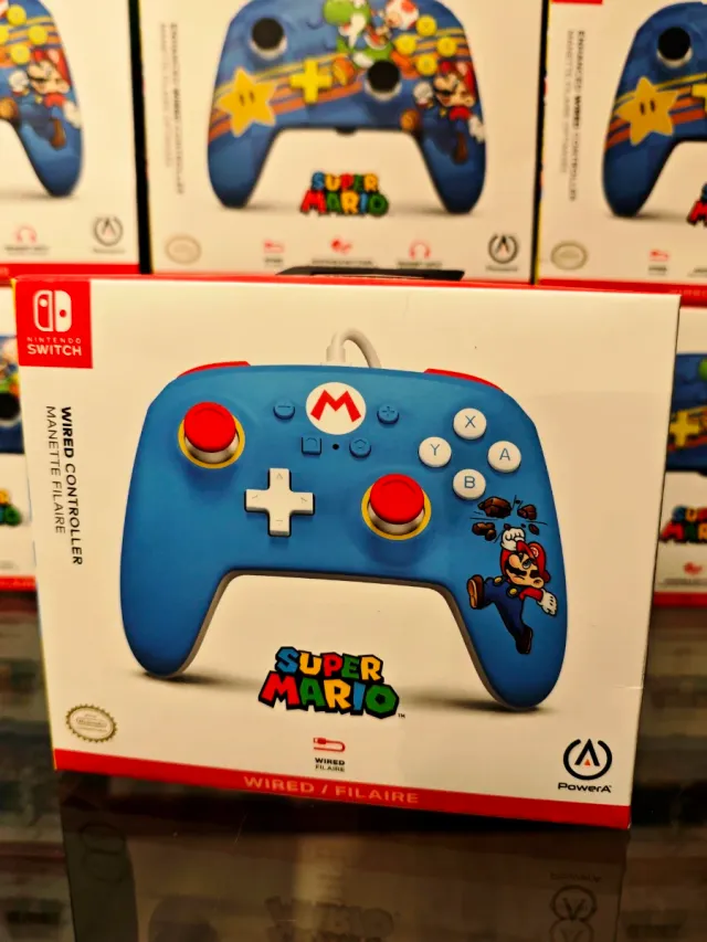 Nintendo Switch comando c/ fio Super Mario Brick