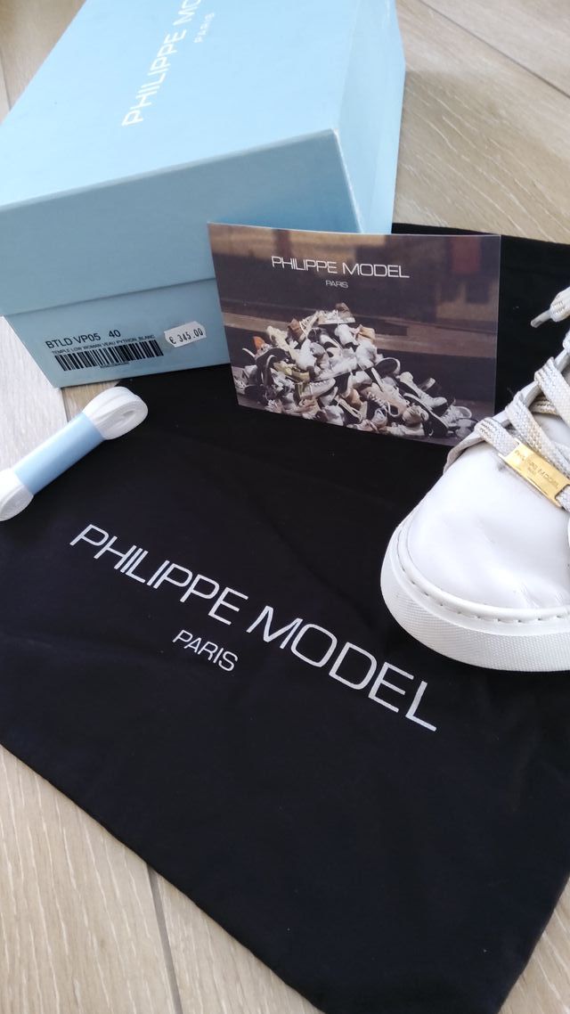 Sneakers Philippe Model bianche oro taglia 40