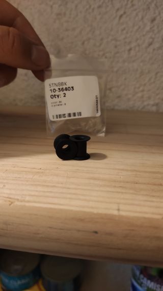 Pendientes dilatación negros y blanco 8mm