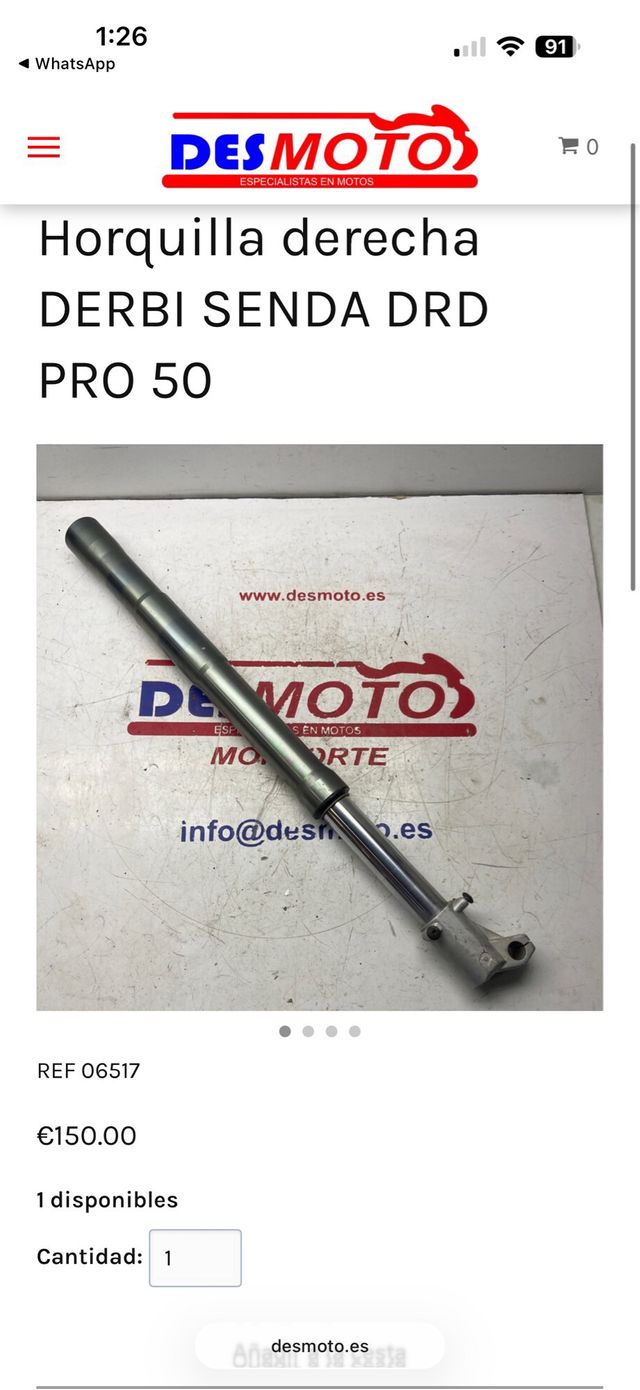 Horquilla invertida Drd Pro