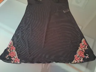 Camisón Corto gasa y bordados Talla M