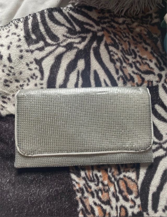 Bolso de fiesta plateado