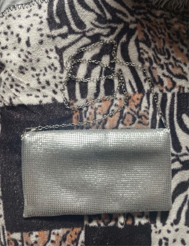 Bolso de fiesta plateado