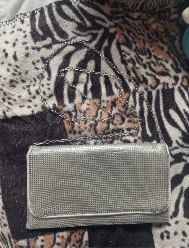 Bolso de fiesta plateado