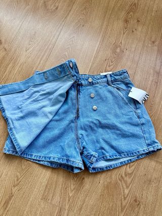 Short vaquero Zara