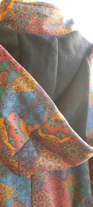 Cappottino con cappuccio fantasia M/l