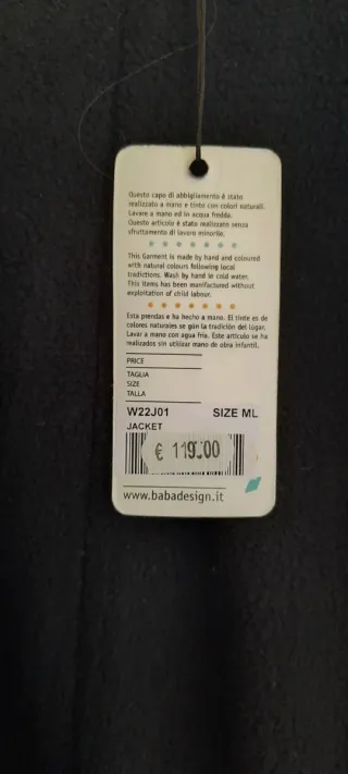 Cappottino con cappuccio fantasia M/l