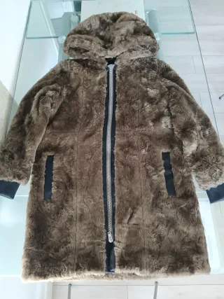 Chaquetón pelo Bimba y Lola mujer marrón