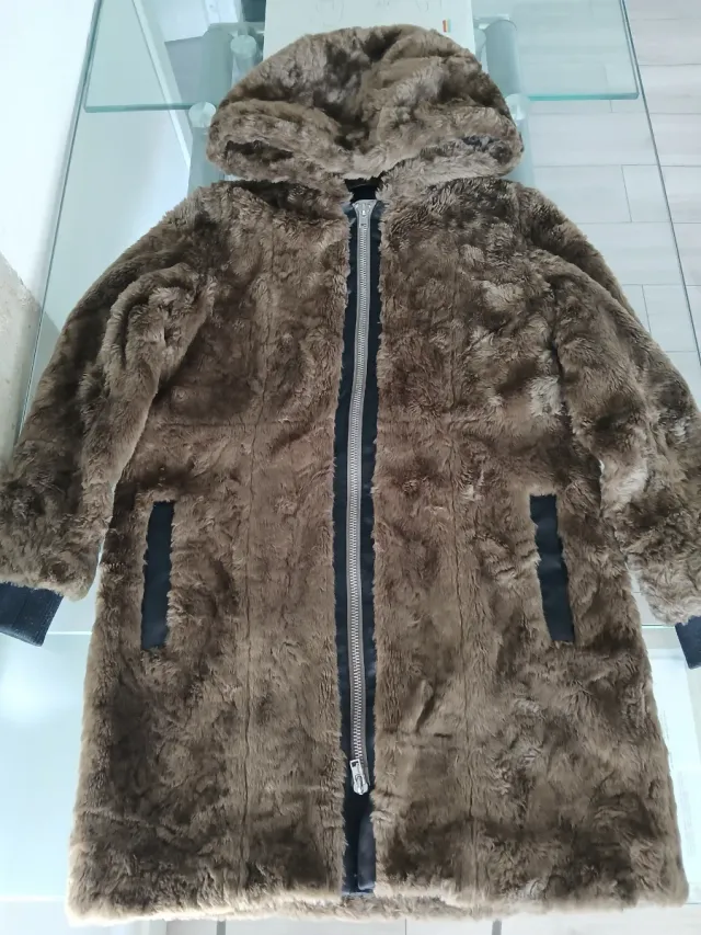 Chaquetón pelo Bimba y Lola mujer marrón