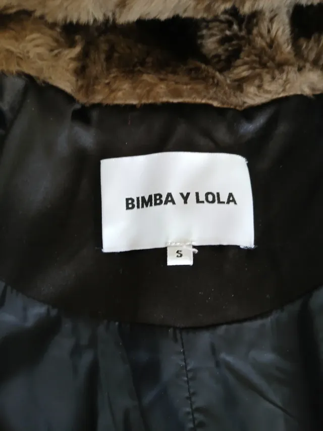 Chaquetón pelo Bimba y Lola mujer marrón