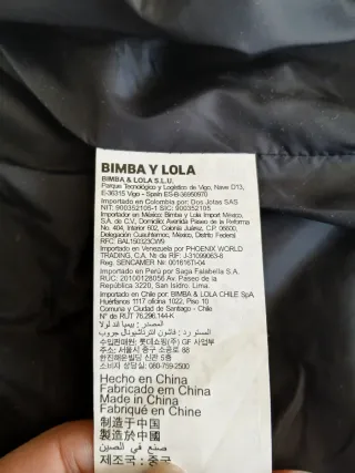 Chaquetón pelo Bimba y Lola mujer marrón
