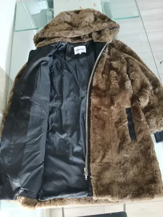 Chaquetón pelo Bimba y Lola mujer marrón