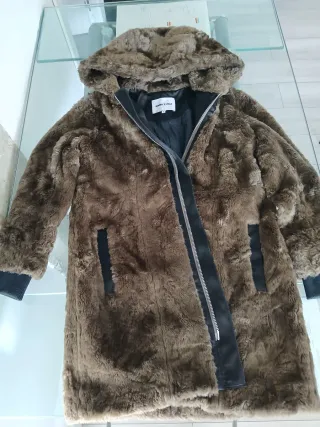 Chaquetón pelo Bimba y Lola mujer marrón