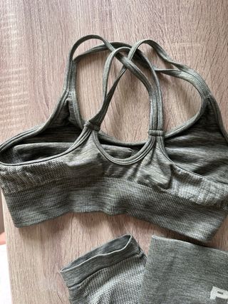 Conjunto deportivo Prozis verde Top M //Leggins L