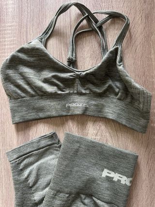 Conjunto deportivo Prozis verde Top M //Leggins L