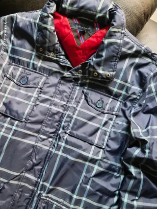 Abrigo Tommy Hilfiger cuadros azul