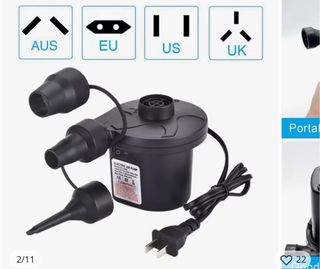 Inflador Eléctrico Portátil USB