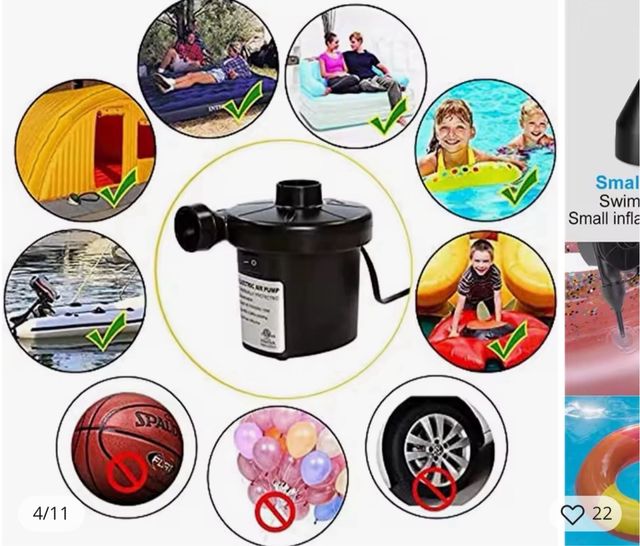 Inflador Eléctrico Portátil USB